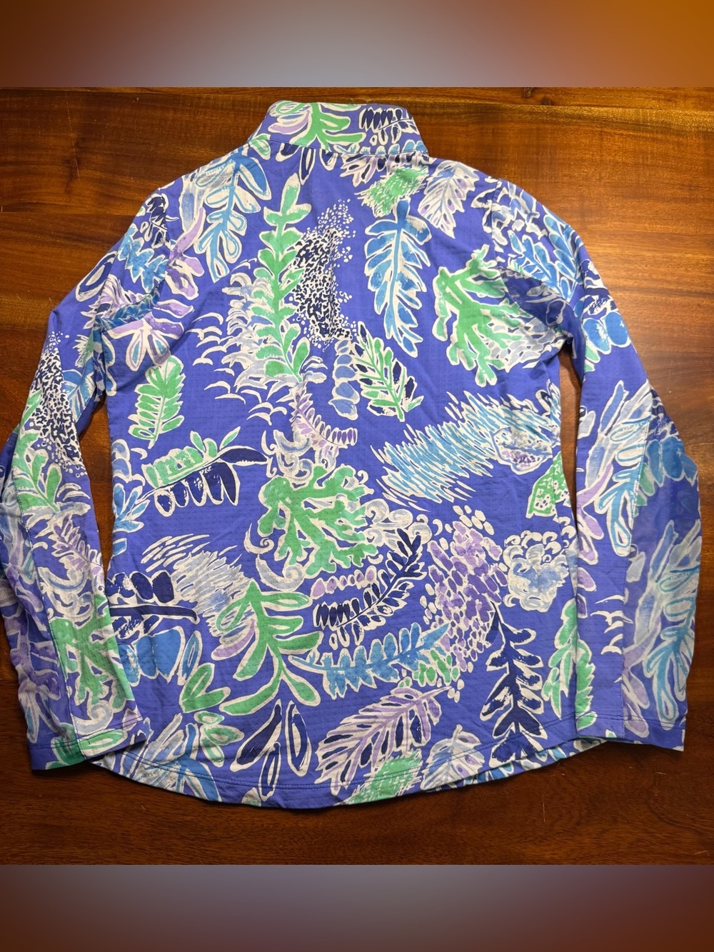 IBKUL NESSA ROYAL BLUE Ladies Long Sleeve Mock Golf Shirt size Small - Picture 4 of 7